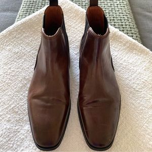 Mens Florsheim Dress Slip On Boots Brown size 9.5